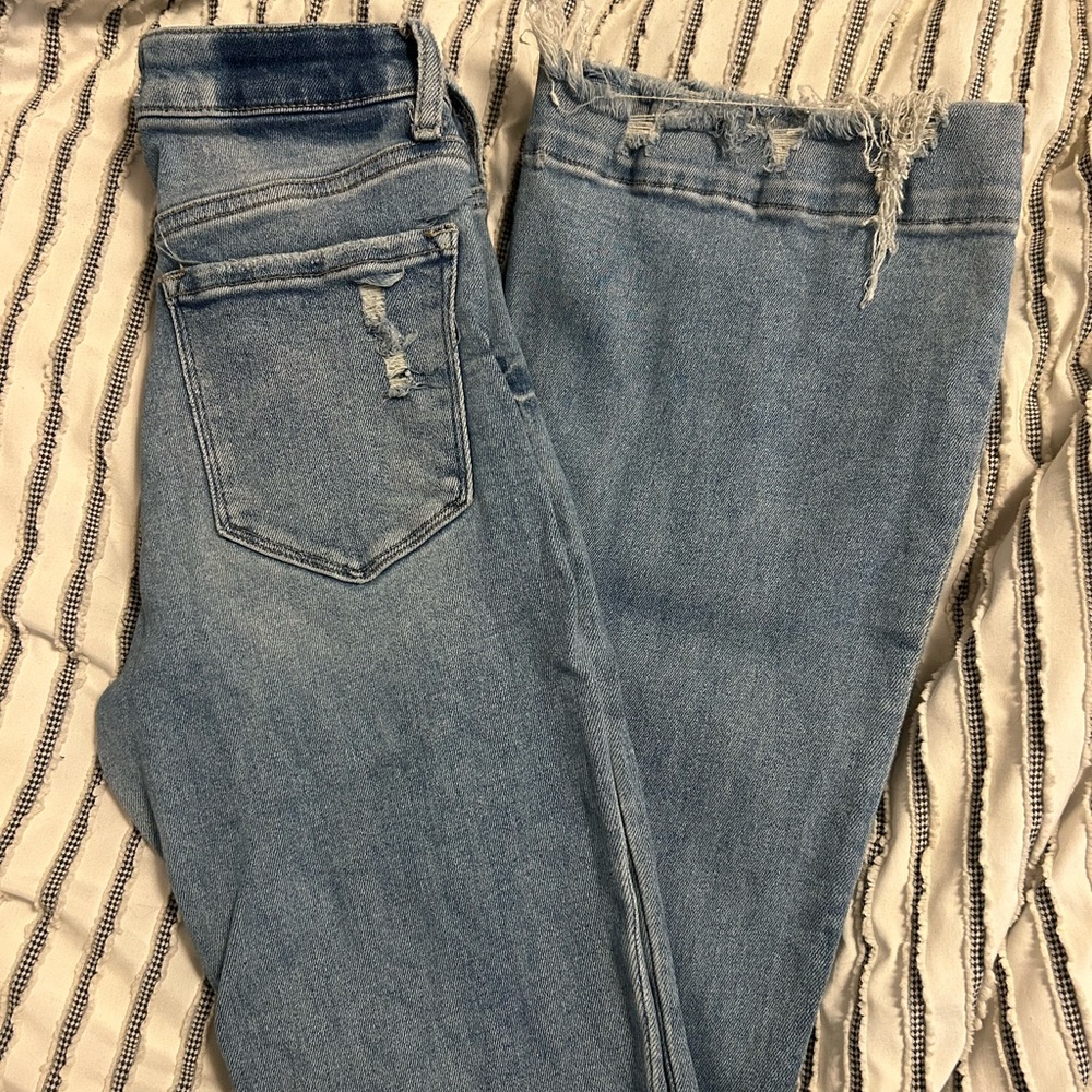 Distressed Trouser Jeans